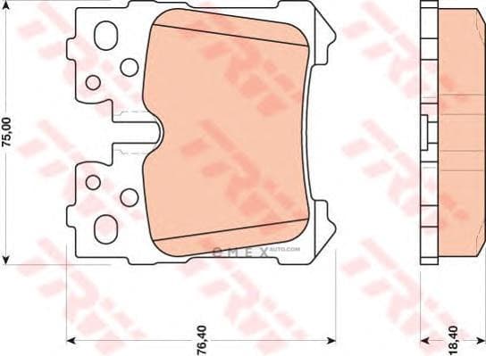 OEM PAD KIT, DISC BRAKE GDB3475