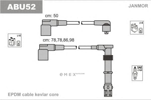 OEM WIRES FOR SPARK PLUGS ABU52