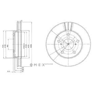 OEM BRAKE DISC (DOUBLE PACK) BG3355