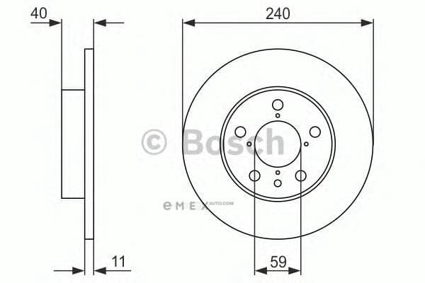 OEM BREMSSCHEIBE 0986478444