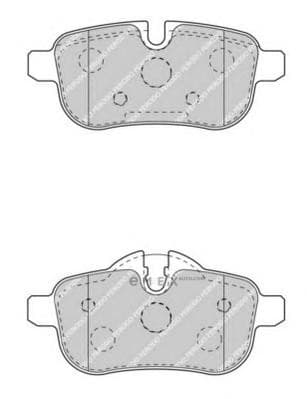 OEM BRAKE PAD SET/RR-ZE89 FDB4401