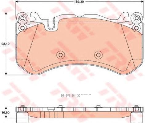 OEM PAD KIT, DISC BRAKE GDB1734