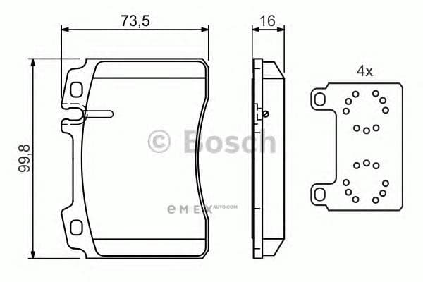 OEM BREMSBELAG 0986424170