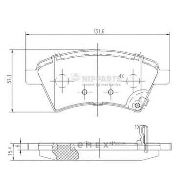 OEM NIPPARTS BRAKE PADS J3608028