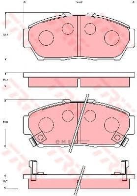 OEM PAD KIT, DISC BRAKE GDB7091