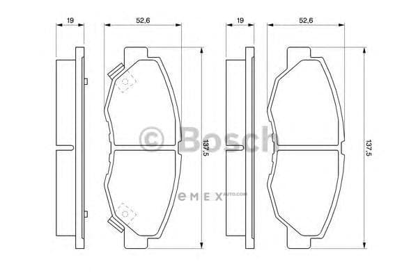 OEM BREMSBELAG 0986461124