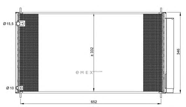 OEM RADIATOR ASSY, A/C 35838