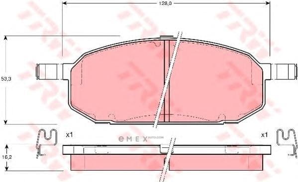 OEM BRAKE PAD GDB3153