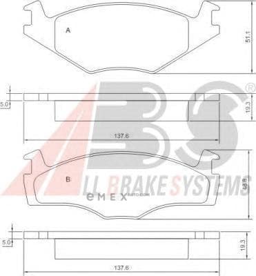 OEM PAD KIT, DISC BRAKE 36536