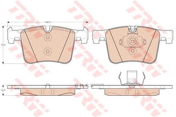 OEM PAD KIT, DISC BRAKE GDB1942