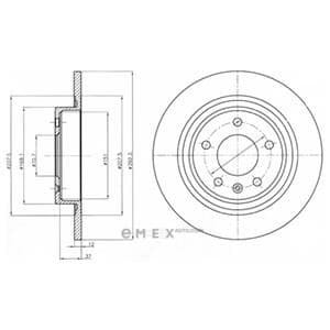 OEM BRAKE DISC (DOUBLE PACK) BG4279