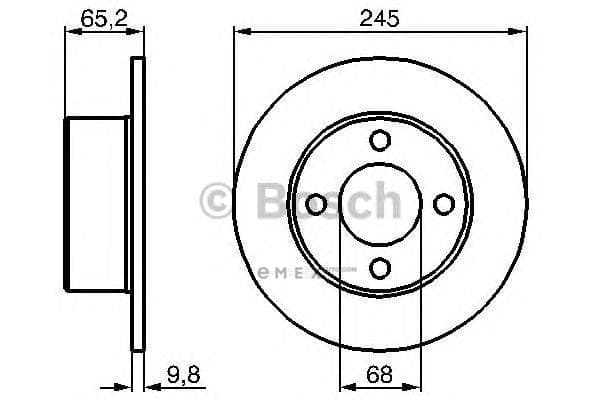 OEM BREMSSCHEIBE 0986478073