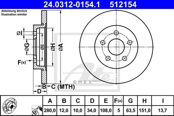 OEM BRAKE ROTOR 24031201541