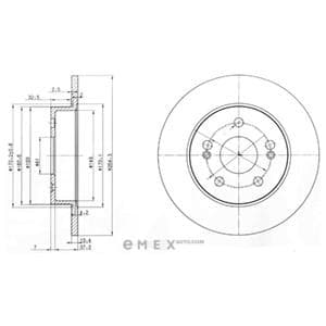 OEM BRAKE DISC (DOUBLE PACK) BG2698