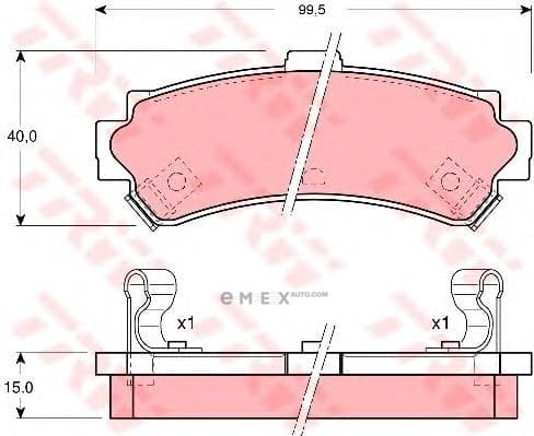 OEM PAD KIT, DISC BRAKE GDB3115