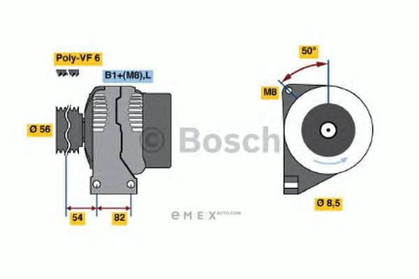 OEM DREHSTROMLICHTMASCHINE I.A. 0986041740