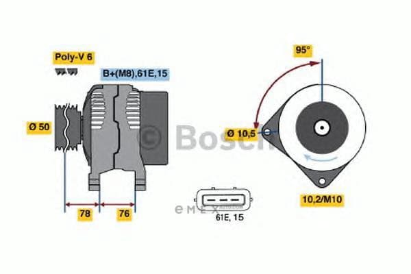 OEM DREHSTROMLICHTMASCHINE I.A. 0986040390