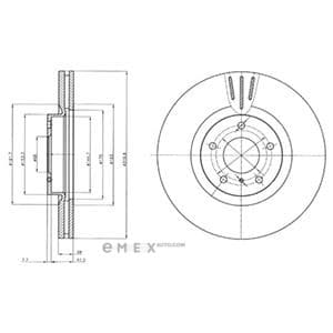 OEM BRAKE DISC (DOUBLE PACK) BG4107