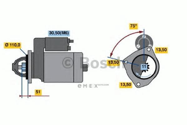 OEM ANLASSER I.A. 0986018780