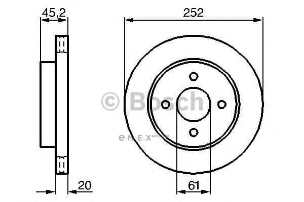 OEM BS NISSAN ALMERA, PRESA, PUL 0986479238