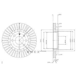 OEM BRAKE DISC (DOUBLE PACK) BG2636