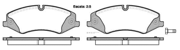 OEM Brake Pad Set, disc brake 140900