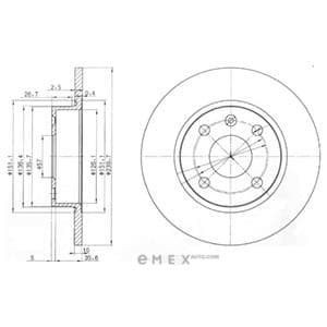 OEM BRAKE DISC (DOUBLE PACK) BG3771