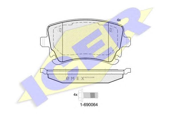 OEM BRAKE PAD 181674204