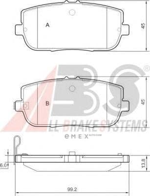 OEM Brake Pads/ABS 37550