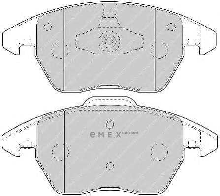 OEM PAD KIT, DISC BRAKE FDB1728