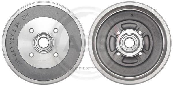 OEM Brake Drums + Bearing/ABS Ring 2759SC