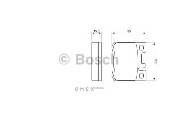 OEM BREMSBELAG T1067 0986424358