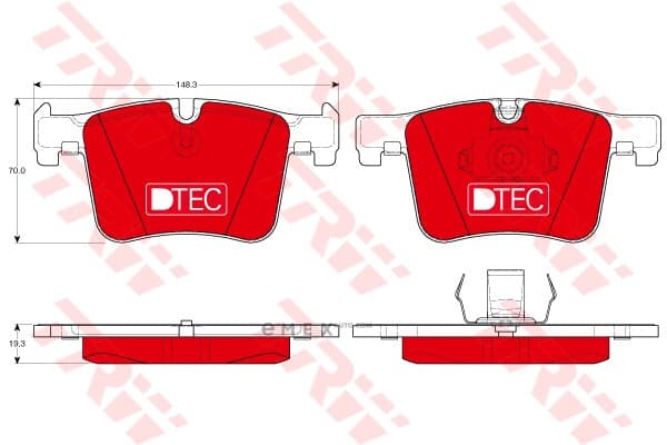 OEM PAD KIT, DISC BRAKE GDB1942DTE