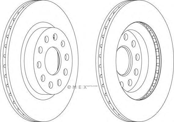 OEM BRAKE ROTOR DDF1223