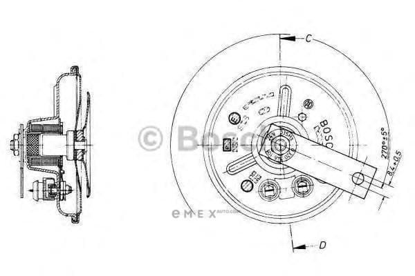 OEM HORN 24V****BOSCH 0320146101