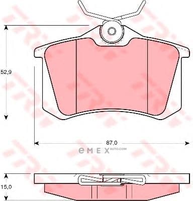 OEM PAD KIT, DISC BRAKE GDB823