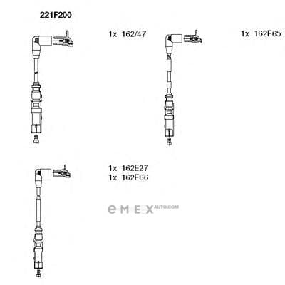 OEM WIRES FOR SPARK PLUGS 221F200