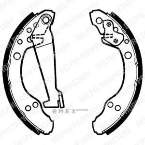 OEM BRAKE SHOE AXLE SET LS1277