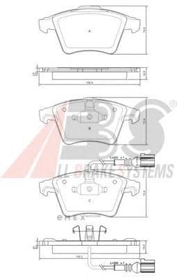 OEM Brake Pads/ABS 37416