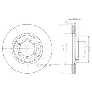 OEM BRAKE DISC (DOUBLE PACK) BG3936