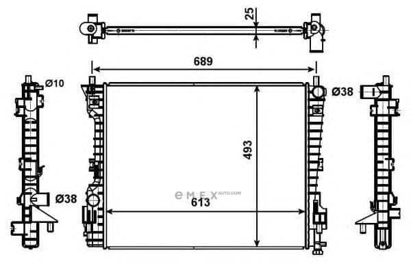 OEM RADIATOR ASSY, ENGINE COOLANT 53020