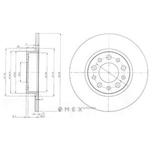 OEM BRAKE DISC (DOUBLE PACK) BG3994