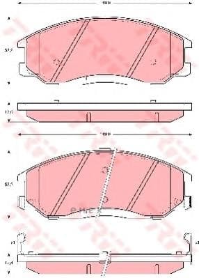 OEM PAD KIT, DISC BRAKE GDB3244