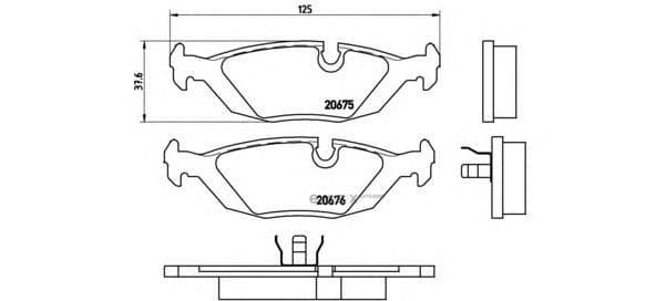 OEM PAD KIT, DISC BRAKE P06009