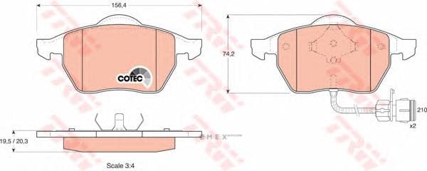 OEM BRAKE PAD SET/AUDI-A6 GDB1049