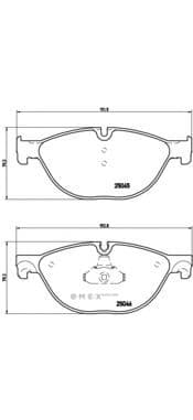 OEM PAD KIT, DISC BRAKE P06076