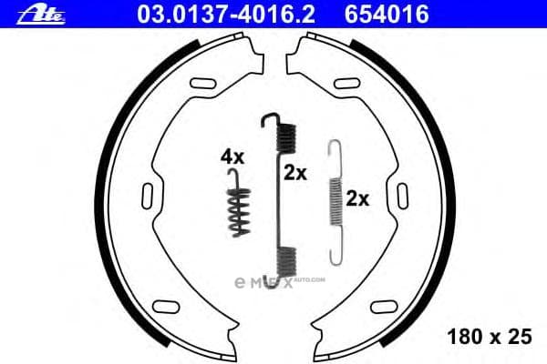 OEM BRAKE SHOE SET DB W220 03013740162