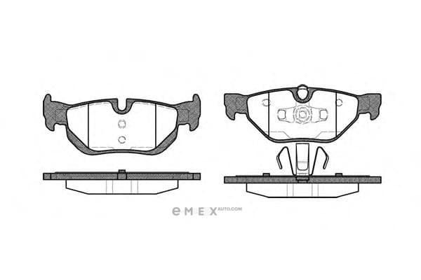 OEM Brake Pad Set, disc brake 114500