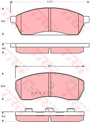 OEM BRAKE PAD GDB3068