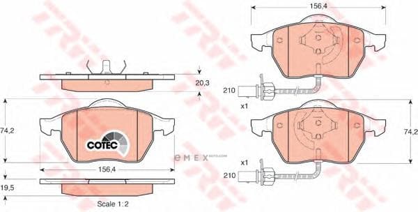 OEM PAD KIT, DISC BRAKE GDB1307